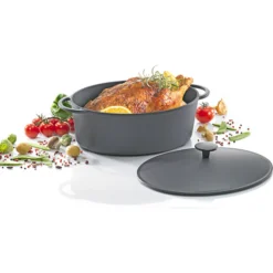 Eisenguss-Gänsebräter Oval 34 Cm RUSTICA