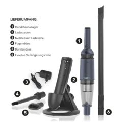 MAXXMEE Akku-Handstaubsauger 11,1V Anthrazit -Neuetischkultur-Shop 2166724000 prod 005