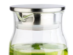 APS 1,5 Liter Glaskaraffe Glas/ Edelstahl -Neuetischkultur-Shop 2220436000 prod 004