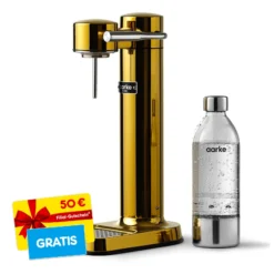 Aarke Wassersprudler Carbonator 3, Gold + Filial-Gutschein 50 €