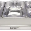 BEPER P101TEM001 Buffetwärmer Aus Stahl/Kunststoff Grau Metallic Essenswärmer Warmhalter