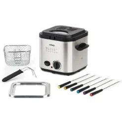 WEASY TB600 Edelstahl Fritteuse Und Fondue Kombination 1,2 L 840 W