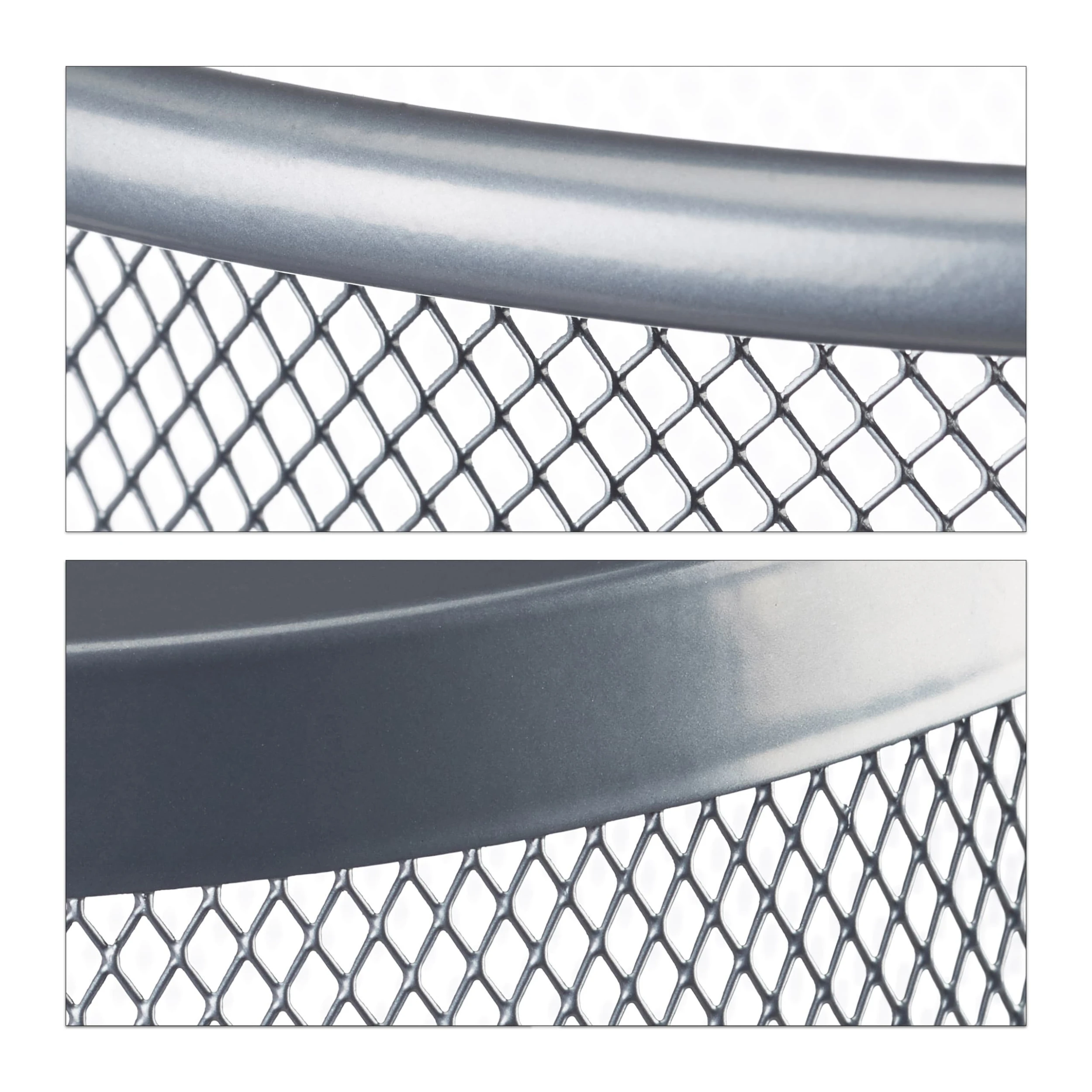 Relaxdays Papierkorb Rund Metallgeflecht 4 Relaxdays Papierkorb Rund Metallgeflecht – Bild 4