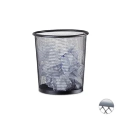 Relaxdays Papierkorb Rund Metallgeflecht 9 Relaxdays Papierkorb Rund Metallgeflecht -Neuetischkultur-Shop 8600323900 1002250555 prod 005