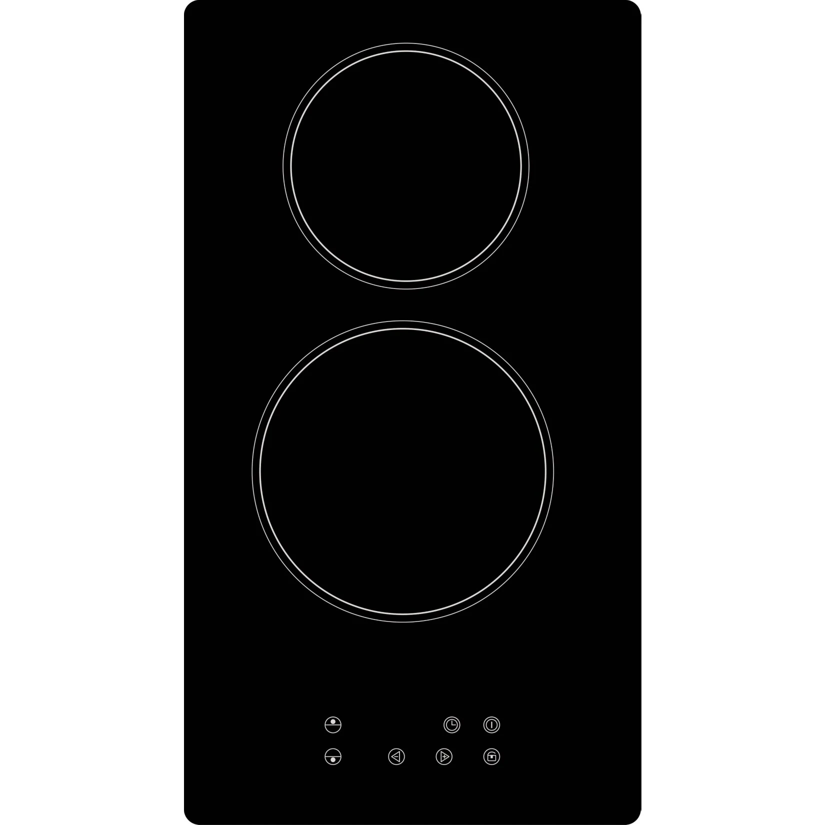 KF-GK-2F Einbaukochfeld 2er Glaskeramik Kochfeld Autark Doppelkochfeld 1 KF-GK-2F Einbaukochfeld 2er Glaskeramik Kochfeld Autark Doppelkochfeld