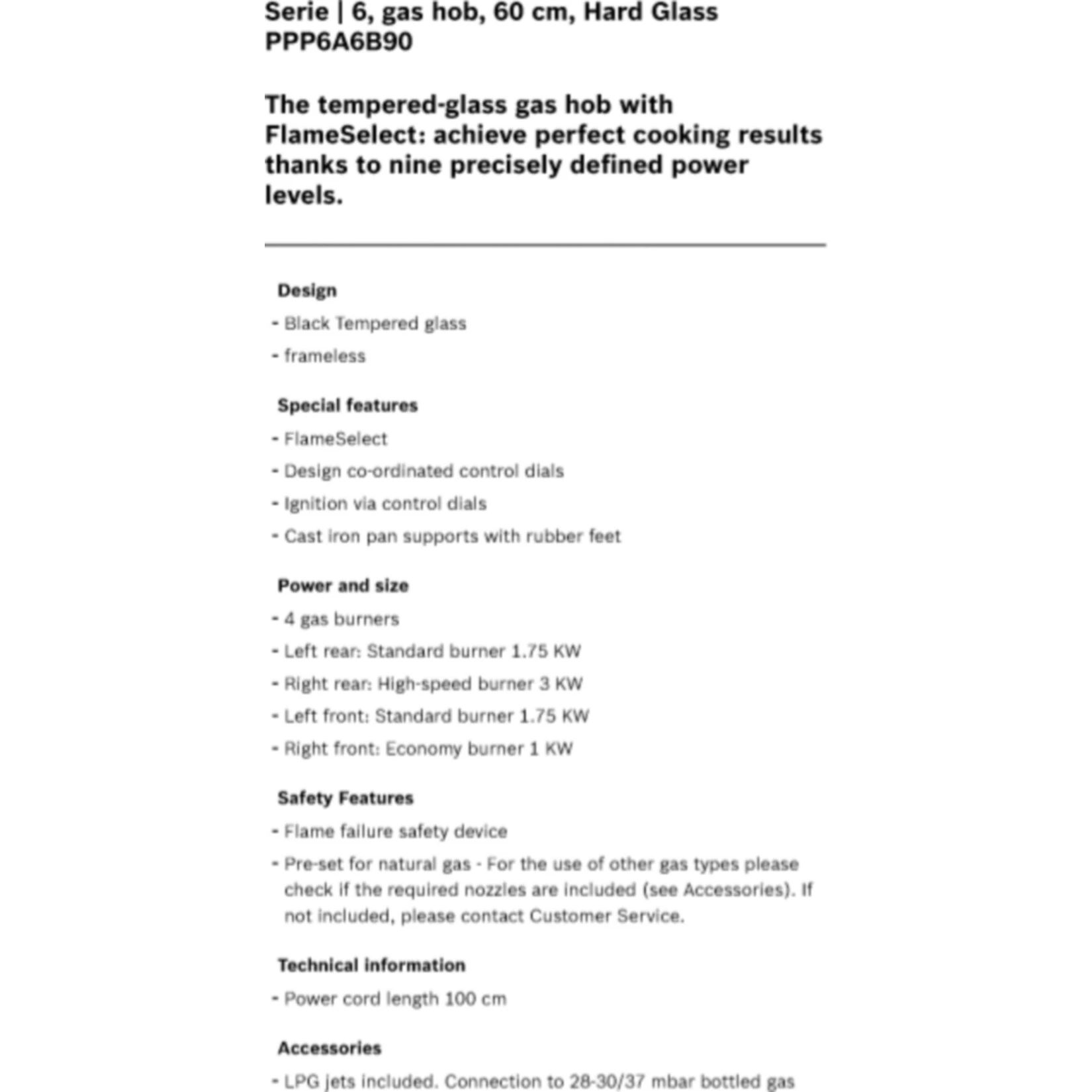 Bosch PPP6A2M90 Einbau Gaskochfeld Weiß Gas 60cm Autark Glas Kochfeld 2 Bosch PPP6A2M90 Einbau Gaskochfeld Weiß Gas 60cm Autark Glas Kochfeld – Bild 2