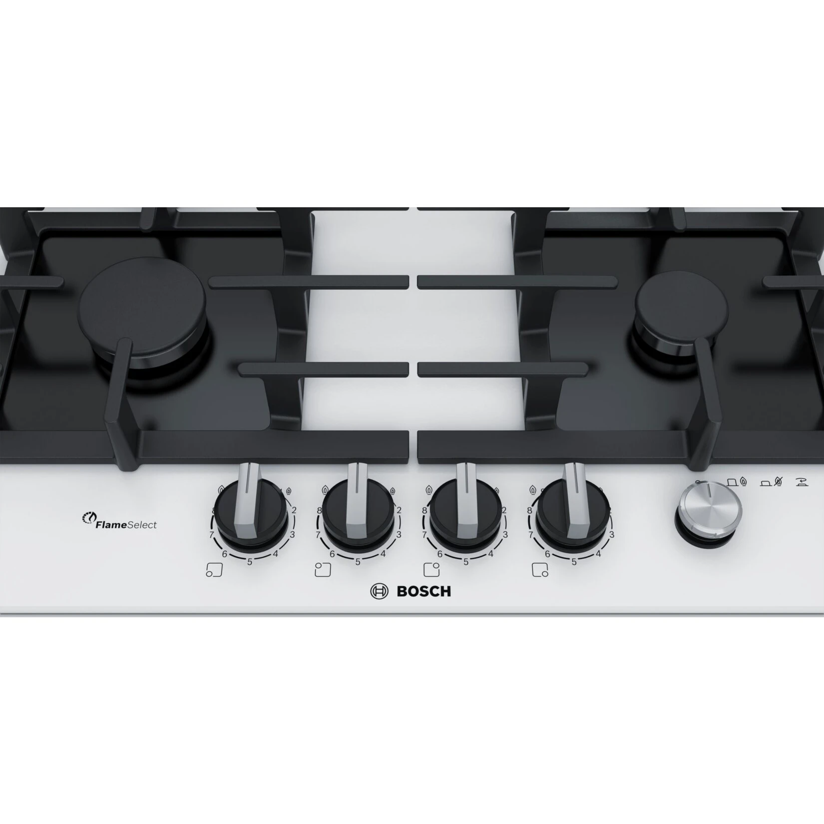 Bosch PPP6A2M90 Einbau Gaskochfeld Weiß Gas 60cm Autark Glas Kochfeld 3 Bosch PPP6A2M90 Einbau Gaskochfeld Weiß Gas 60cm Autark Glas Kochfeld – Bild 3