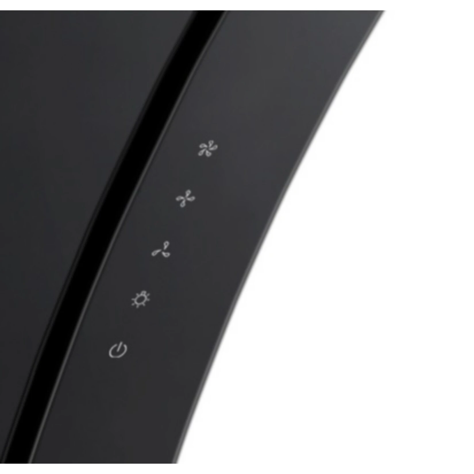 Umluftset Dunstabzugshaube PKM S2-60ABTZ Schwarz Glas Kopffreihaube 2 Umluftset Dunstabzugshaube PKM S2-60ABTZ Schwarz Glas Kopffreihaube – Bild 2