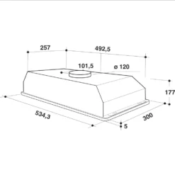 Bauknecht Dunstabzugshaube B CT 63F LS X Einbauhaube 60cm Lüfter -Neuetischkultur-Shop 8600349300 2607 prod 004