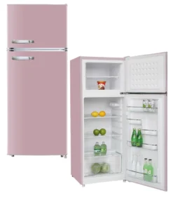 PKM GK210 SP Kühlgefrierkombination Pink Rosa Rose Retro Kühlschrank