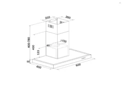 Bomann DU7600IX Dunstabzugshaube 60cm LED Edelstahl Kaminhaube Wandhaube -Neuetischkultur-Shop 8600349300 2652 prod 006