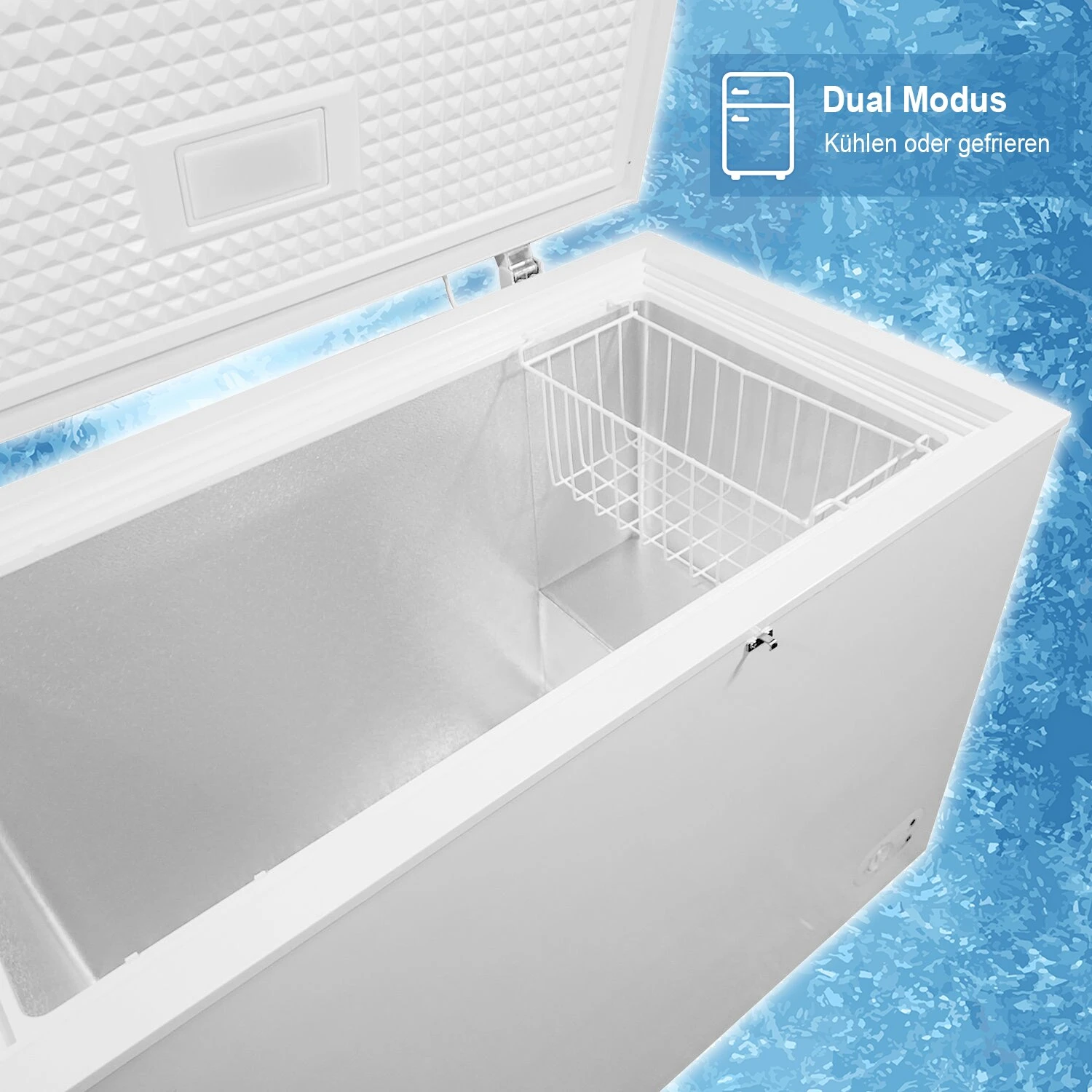 TroniTechnik Gefriertruhe Kühltruhe Kühlfach BORGAR 290L PRO Mit Korb Und Schloss 3 TroniTechnik Gefriertruhe Kühltruhe Kühlfach BORGAR 290L PRO Mit Korb Und Schloss – Bild 3