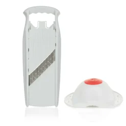 BÖRNER Welle-Waffel PowerLine Mit Fruchthalter | Reibe & Gemüsehobel | Grün