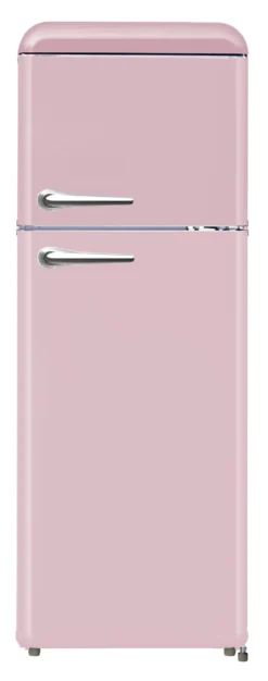 WOLKENSTEIN Retro-Kühl-Gefrierkombination WGK218RT SP, Pink, 208 Liter Nutzinhalt